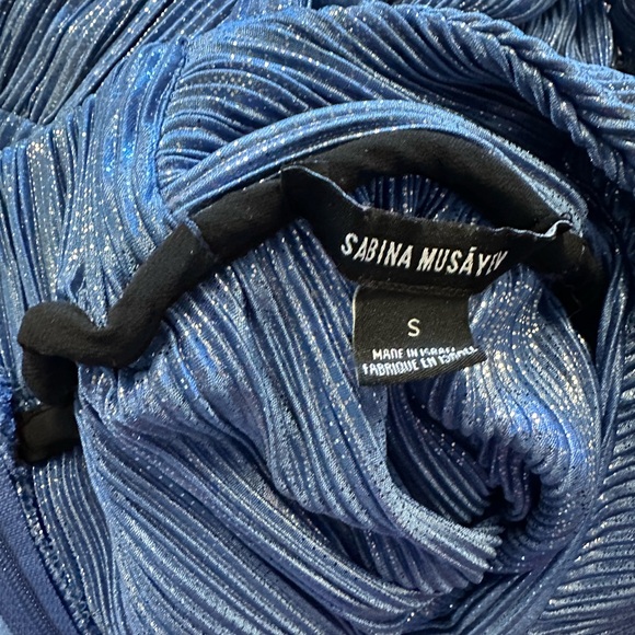 Sabina Musayev Delphine dress gorgeous blue! - Picture 4 of 4